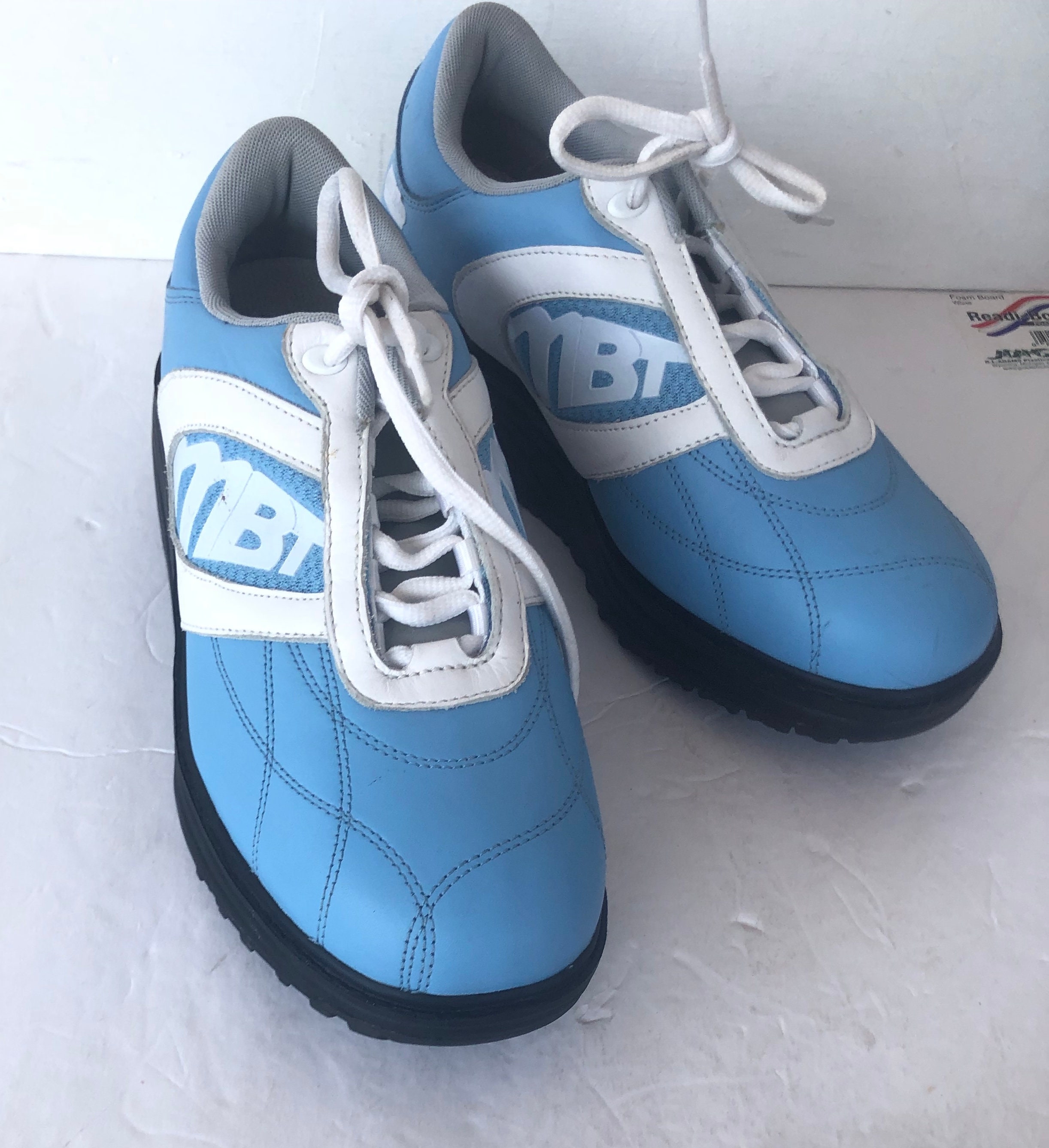 Hurtig frivillig Gammeldags Vintage MBT Blue White Leather Toning Comfort Oxford Shoes - Etsy Hong Kong