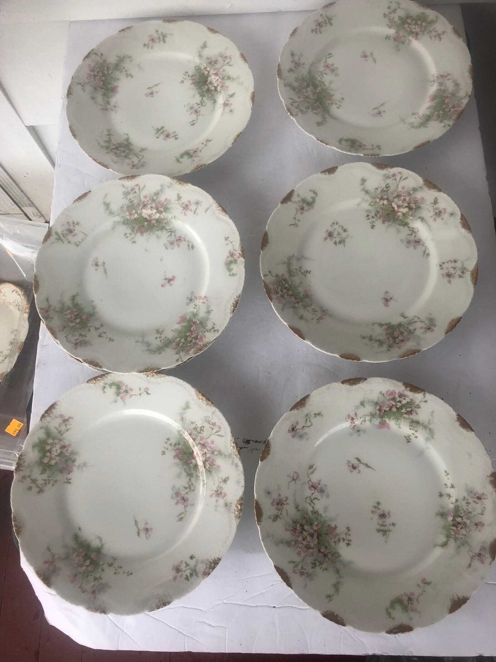Antique Theodore Haviland Limoges Apple Blossom 8 plates Etsy