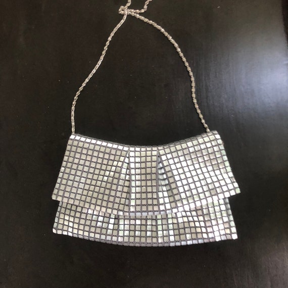 REDUCED! Vintage Lemured Silver metallic handbag s
