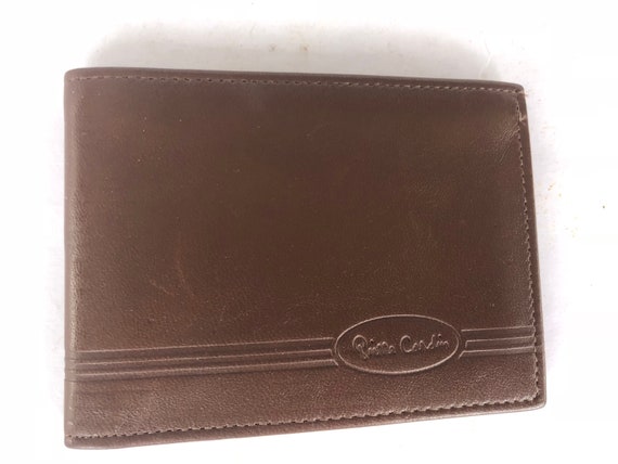 Vintage Pierre cardin Brown Leather Wallet men's - image 3