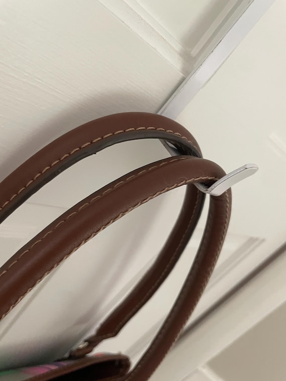 Chaps Multicolor Bright colored plaid Shoulder Ba… - image 4