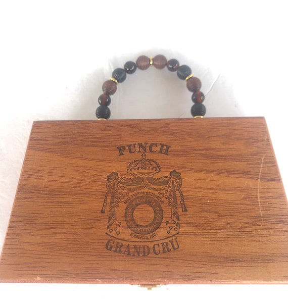 Vintage Punch GRANDCRU Wood Cigar Box Purse Etsy