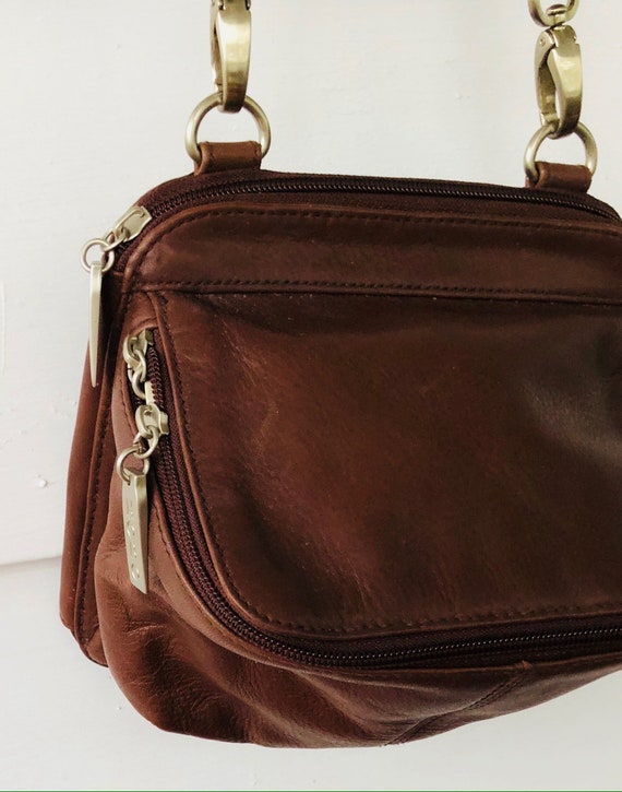 brown hobo leather handbag