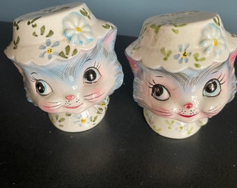 Vintage 1950's Lefton Miss Priss Kitty Anthropomorphic Ceramic
