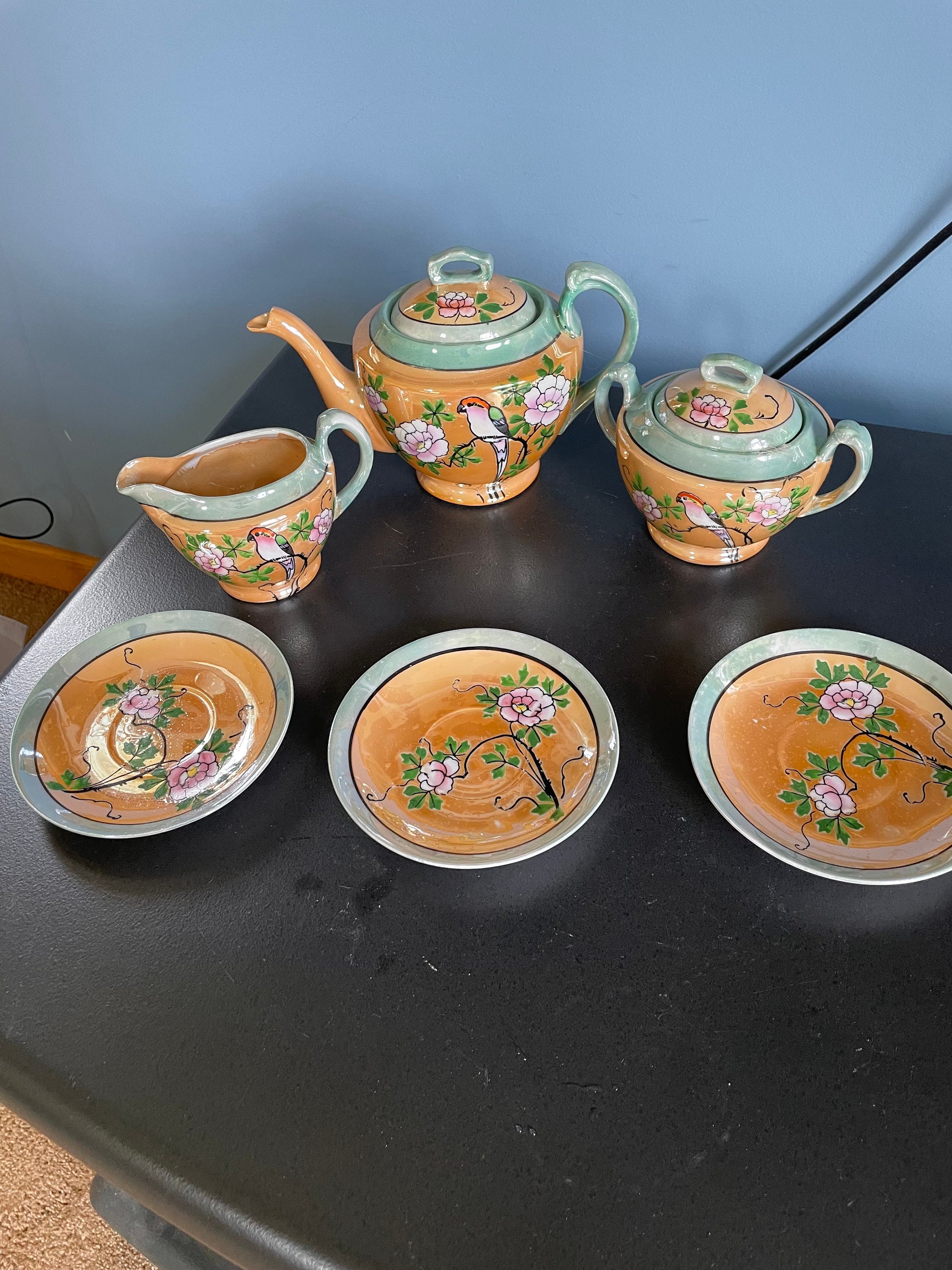 Lusterware Sugar Bowl Creamer Japan - Etsy Lusterware Sugar Bowl Creamer Japan - Etsy