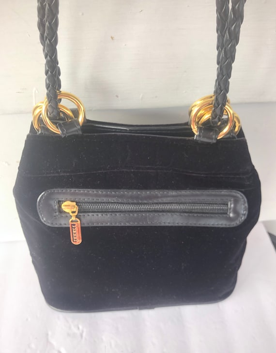 black velvet crossbody bag