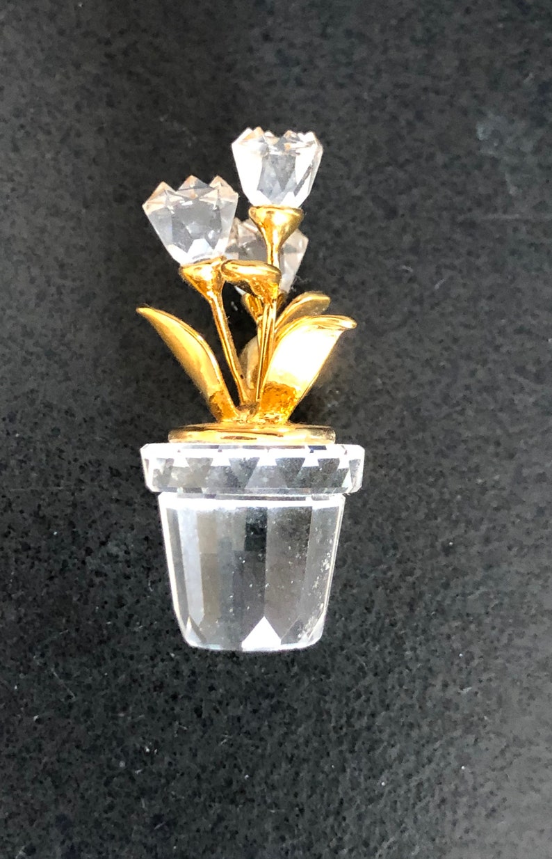 Swarovski Crystal Memories Classics Flower Pot Etsy