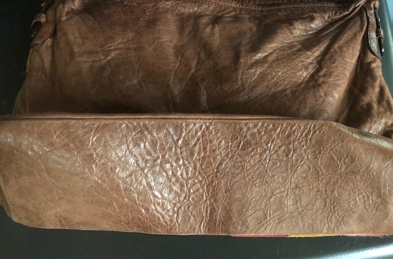 Vintage Sobea Patchwork Italian Leather Hobo Hand… - image 8