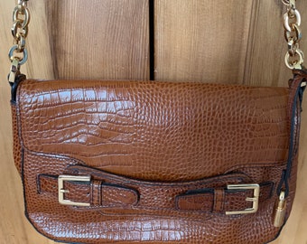 brown croc bolsauette bolsa