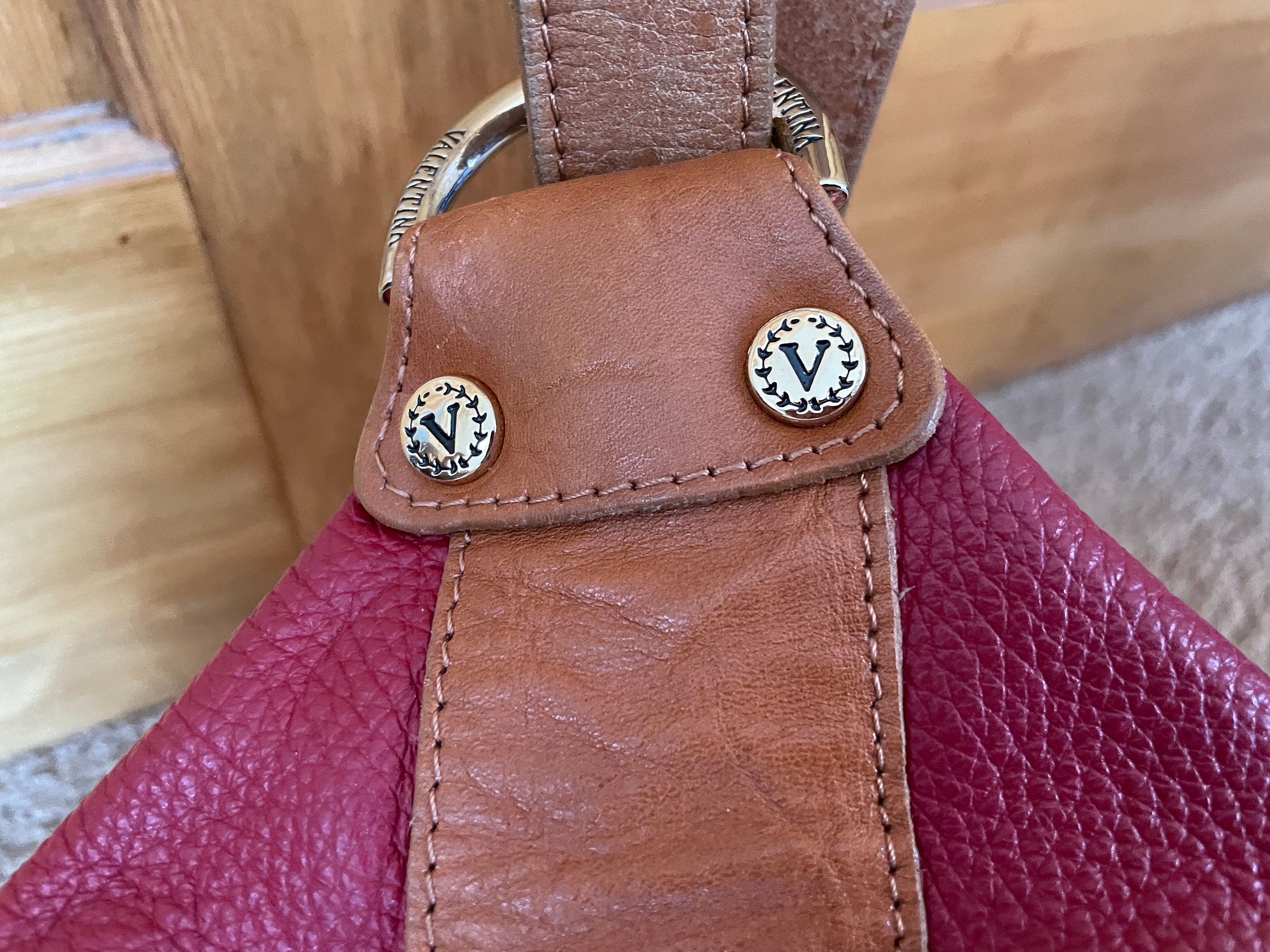 Red Valentina Sling Back Purse Leather Crossbody Bag – Valentina - Leather Bags NZ main image 2