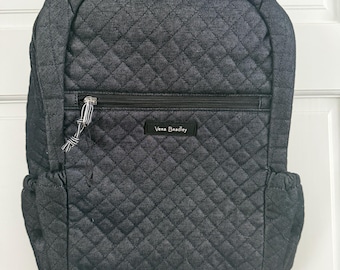 Vera Bradley Dark Navy Quilted Backpack