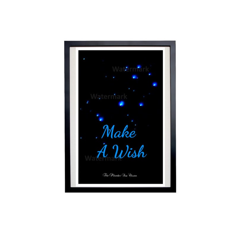 night sky print inspirational quote a4 size celestial