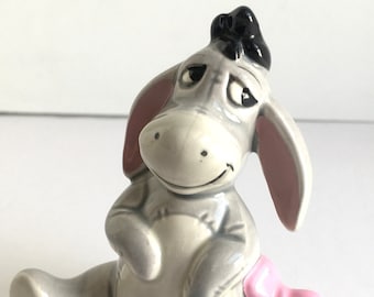 Vintage Disney Eeyore 3.5" Ceramic Figurine Winnie the Pooh & Friends Made in Japan