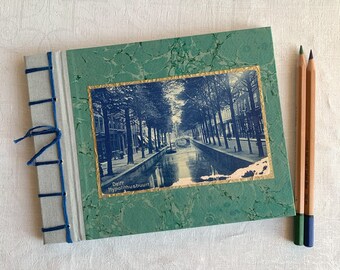 Delft Netherland postcard journal/sketchbook