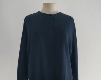 GIORGIO ARMANI 1980s blue navy blazer