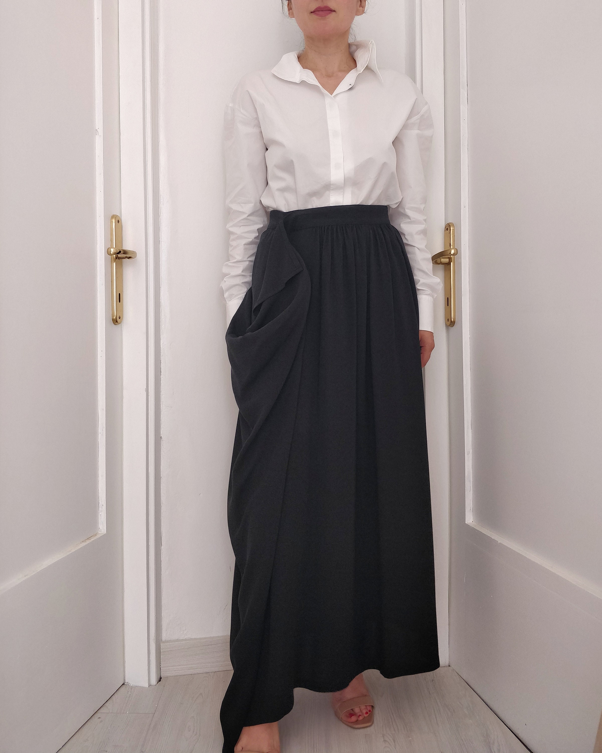 Yohji Yamamoto Skirt - Etsy Yohji Yamamoto Skirt - Etsy