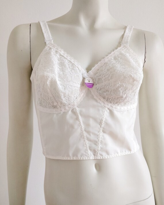 50s Triumph corset with lace bullet bra