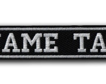 CUSTOM, Your Name, Tag, PATCH, Embroidered - Airsoft - Biker, Sew on, Iron on