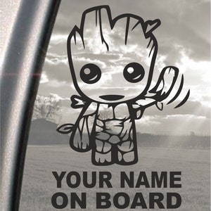 Baby On Board, Personalised, Any Name Car Decal, Window Sticker, Safety, Back off 19cm x 12cm , 7.5 x 5 inch image 2