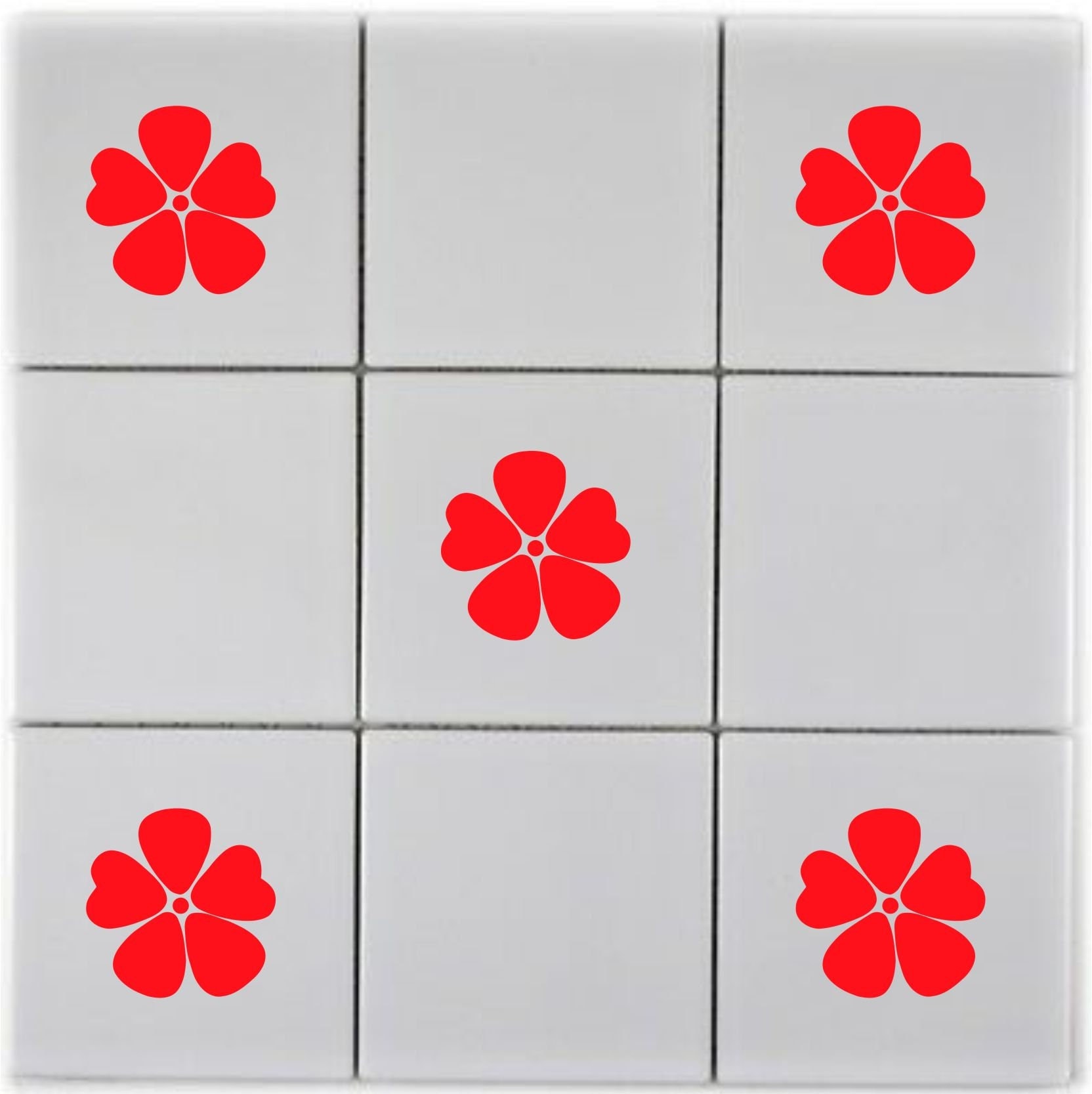 ポピー❤︎ 15 X Poppies - Bathroom, Kitchen ,tile, Home, Transfer Stickers - Etsy