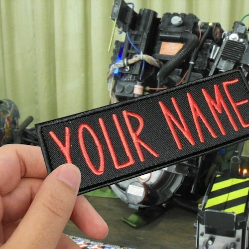 GHOSTBUSTERS Inspired Name Badge Iron on Patch - Etsy