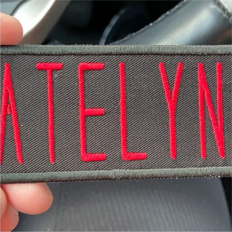 Custom NAME TAG,Personalized Embroidered PATCH, for your Ghostbusters uniform /Iron on/Sew on/ 12cm x 4.5cm,1.75Hx5W image 7