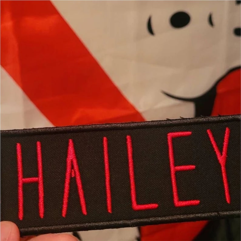 Custom NAME TAG,Personalized Embroidered PATCH, for your Ghostbusters uniform /Iron on/Sew on/ 12cm x 4.5cm,1.75Hx5W image 10