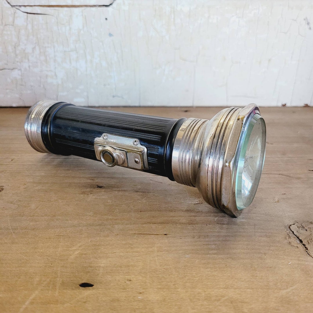 Antique Eveready Flashlight 1920s Brass Case 2616 Untested VERY RARE