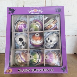 2024 Shiny Brite Christopher Radko Halloween Ornaments 9er Set NIB