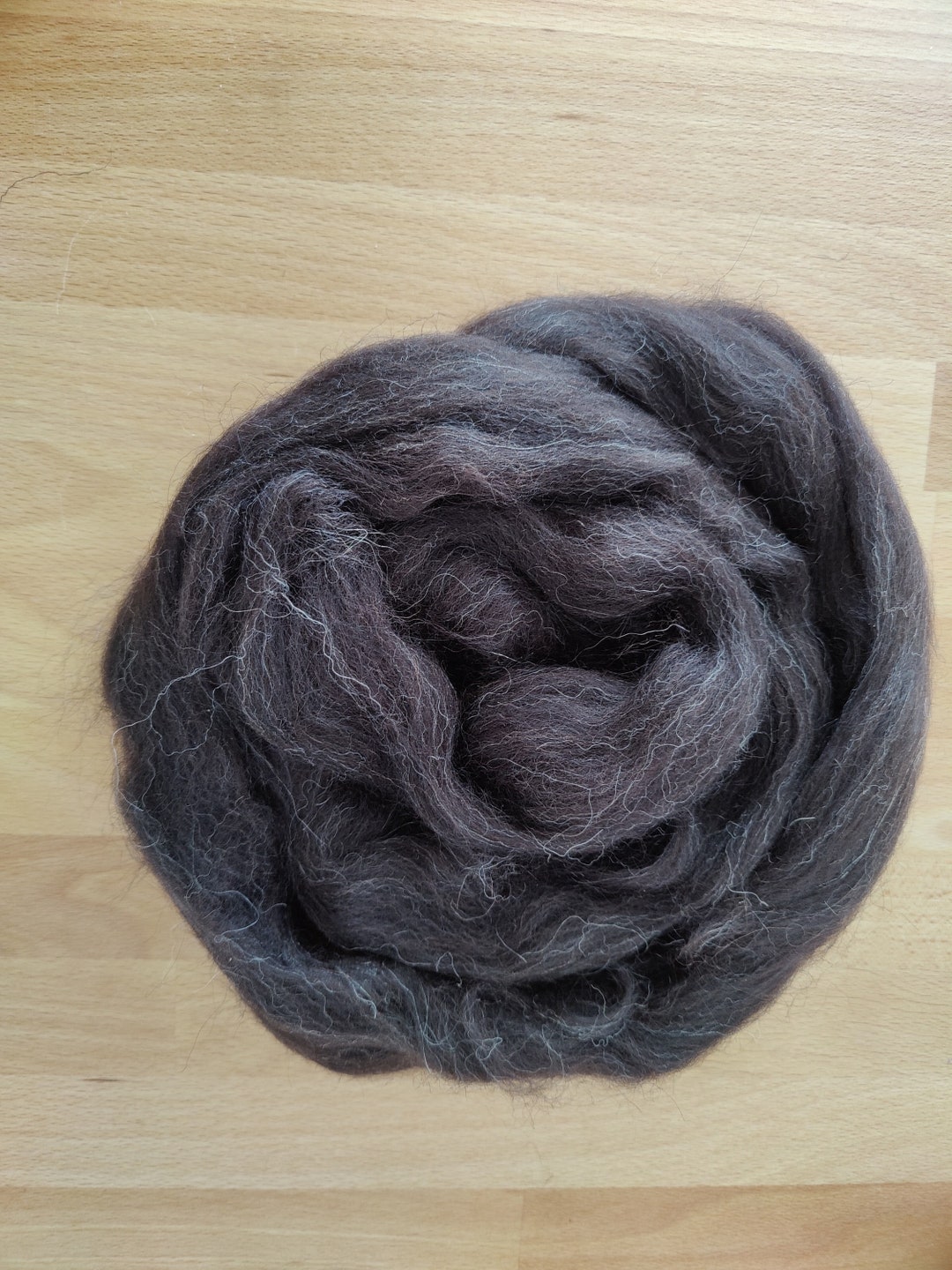 Hebridean Wool Black Roving / Wool Tops - 25g. 1oz. Undyed British Wool ...