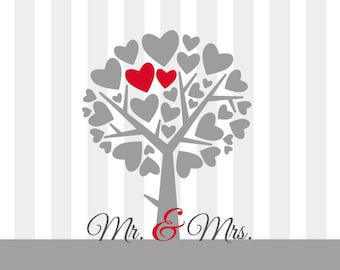 Wedding guestbook *Lovetree* WITH QUESTIONS