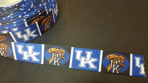 GROSGRAIN UNIVERSITY OF KENTUCKY 7//8/" INCH FOR HAIR BOWS DIY CRAFTS