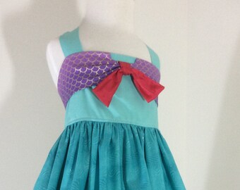 Ariel Mermaid halter dress