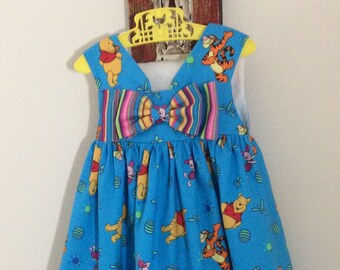 Blue Winnie the Pooh with Tiger and Piglet