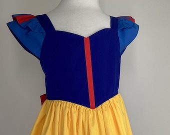 Snow White dress with Red trim