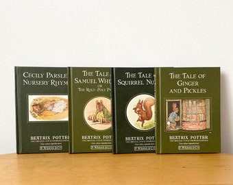 1:6 Scale BEATRICE POTTER BOOKS Set of 4 Books Readable Illustrated Books Tales 