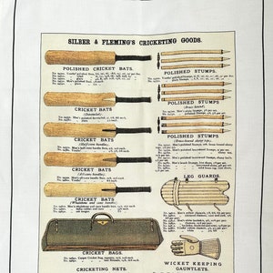 Kitchen Towel, Silber & Flemings Cricketing, Oxford University Bodleian Library, John Johnson, Tea Towel