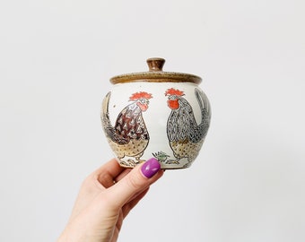 Rare Michael Mosse Lidded Jar, Llanbrynmair Stoneware Studio Pottery Jar