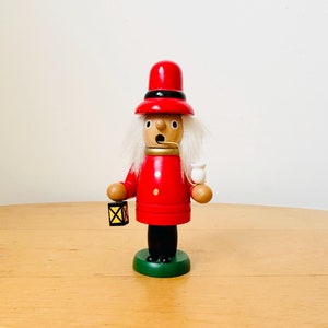 German Wooden Pipe Incense Smoker, Erzgebirge Räuchermann, Night Watchman Incense Burner, Wooden Figurine