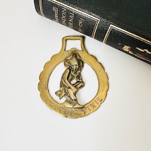 Croyde Pixie Horse Mässing, Lyckobringare, Hästsele, Pagan, Mässingsdekor, Hästälskare