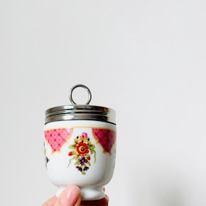 Large Egg Coddler by Royal Worcester, Worcester Flowers Pattern