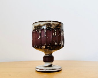 Studio Pottery Goblet, Handmade Wine Goblet
