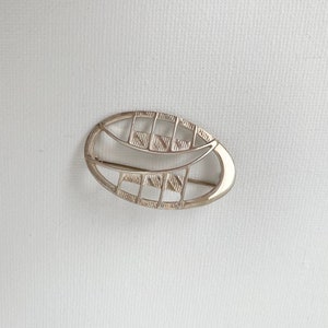 Vintage Carrick Art Nouveau style Brooch, Charles Rennie Mackintosh Style Brooch, Sterling Silver, Gift for Her