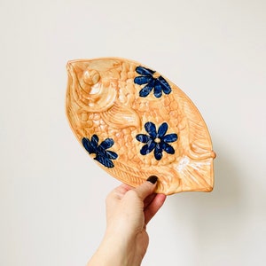Hand-painted Fish Plate, Fish Plater, Nautical Home Decor