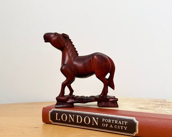 Wooden Chinese Horse, Hand Carved Horse, Chinese Horse