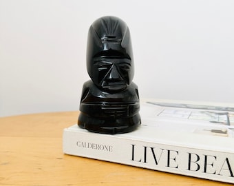 アステカの黒曜石像、石の彫刻、マヤの置物 - Etsy 日本