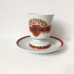 Mitterteich Bavaria Coffee Cup and Saucer, German Porcelain