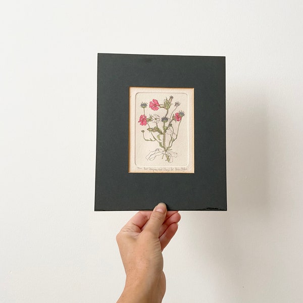 Original Watercolour Painting, Mounted Painting, Original Art