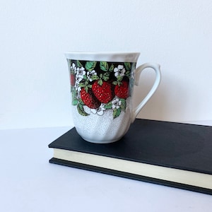 Vintage Tea Mug, Porcelain Coffee Mug, Chodziez, Polish Porcelain, Made in Poland