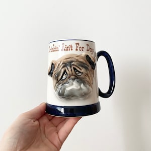 Vintage Dog Tankard, Beer Mug, Gift for Him